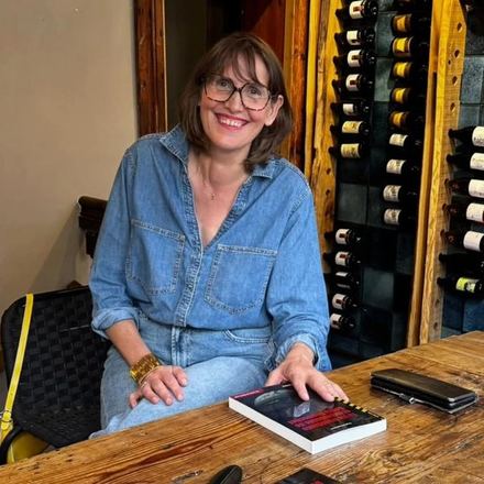 Delphine Vanderperre lors du lancement de son roman à Lille, juin 2026